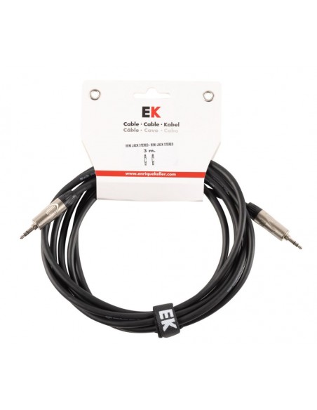 CABLE EK AUDIO MINI JACK STEREO - MINI JACK STEREO METÁLICO 3 M