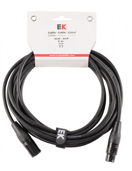 CABLE EK AUDIO NEUTRIK PARA MICRÓFONO XLR/XLR 6 M