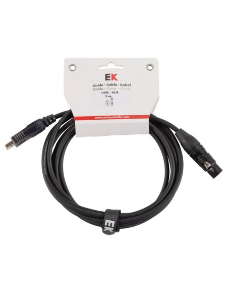 CABLE EK AUDIO USB/XLR 3 M