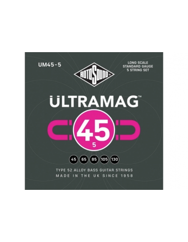 JUEGO DE CUERDAS ROTOSOUND ULTRAMAG PARA BAJO UM455