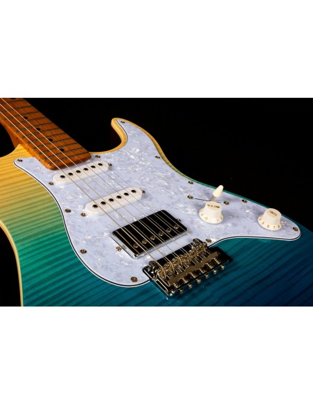 Guitarra Eléctrica Jet JS450-TBL-HSS Transparent Blue