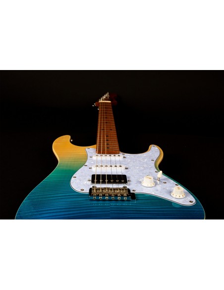 Guitarra Eléctrica Jet JS450-TBL-HSS Transparent Blue