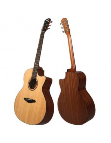 Guitarra Acústica Veelah VGACSM Tapa Abeto Cutaway
