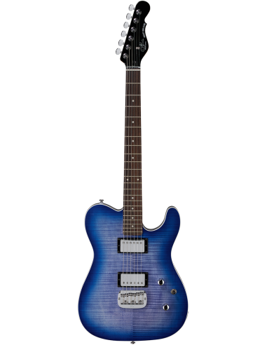 GUITARRA ELECTRICA TIPO TELE GyL TRIBUTE ASAT DELUXE BRIGHT BLUEBURST CARVED TOP