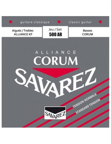 JUEGO DE CUERDAS SAVAREZ PARA GUITARRA CLÁSICA ALLIANCE CORUM ROJA