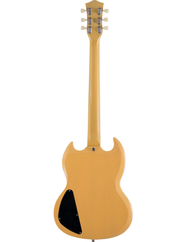 ALBATROZ-65-2-TV - GUITARRA ELECTRICA MAYBACH TIPO SG VINTAGE 2 HUMBUCKERS TV YELLOW AGED SLIM TAPER