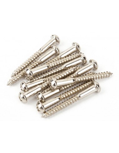 Tornillo Fender puente vintage Strat níquel 12ud