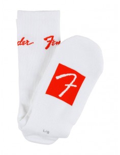 Calcetín logo Fender blanco L