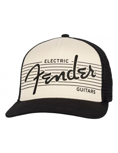 Gorra Fender eléctrica negra/crema