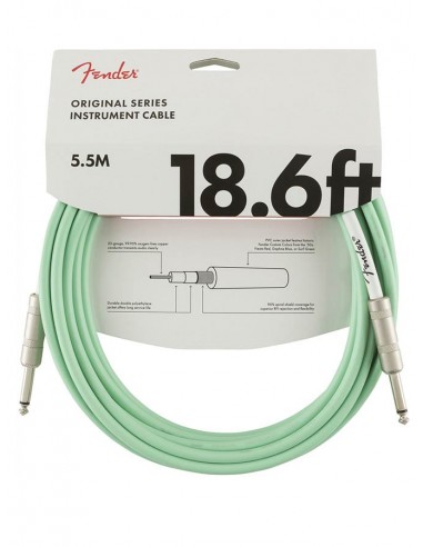Cable jack/jack Fender 5.5m verde surf