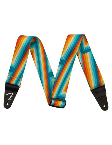 Correa retro Fender poliéster arcoíris