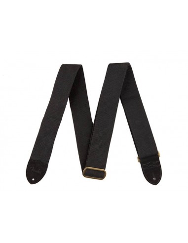 Correa Fender 50mm Cotton/Leather Logo black