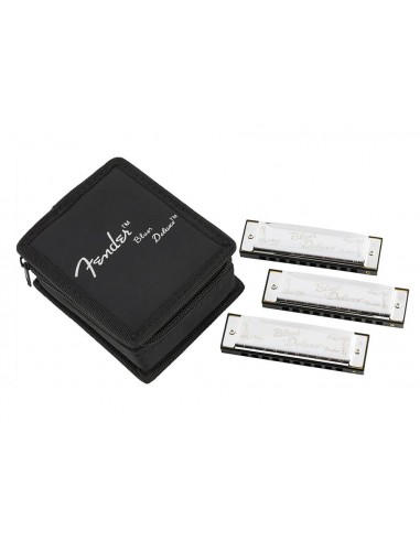 Pack 3 armónicas Fender Blues Deluxe...