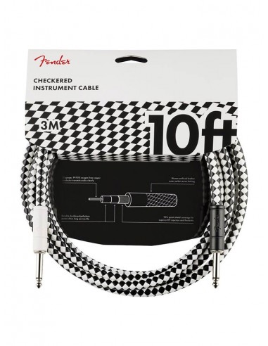 Cable Jack/jack Fender 3m checkerboard
