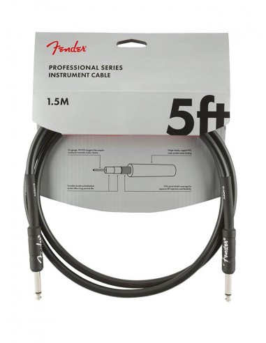 Cable jack/jack Fender 1.5m negro