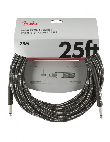 Cable jack/jack Fender 7.5m tweed gris
