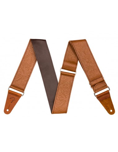 Correa Fender 50mm tooled leather brown