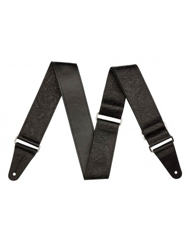 Correa Fender 50mm tooled leather black