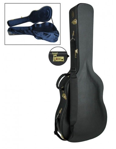 ESTUCHE BOSTON TADICIONAL PRO PARA GUITARRA ACÚSTICA MODELO MACCAFERRIDE DE MADERA