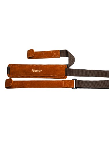 Correa Guitarra Luthier Acolchada Nuevo Diseño Marrón