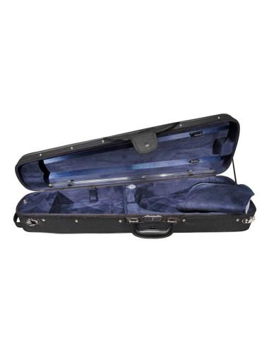 Estuche violín madera4/4 Leonardo forma negro