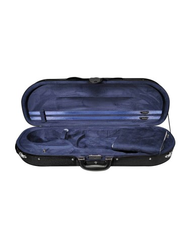 Estuche violín 4/4 Leonardo forma D 2 negro