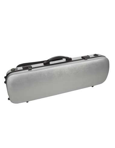 Estuche violín 4/4 Leonardo PVC 22kg plata