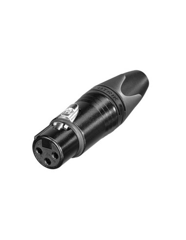 xlr plug, female, 3-pole, silver...