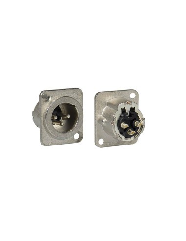 xlr chassis connector, male, 3-pole,...