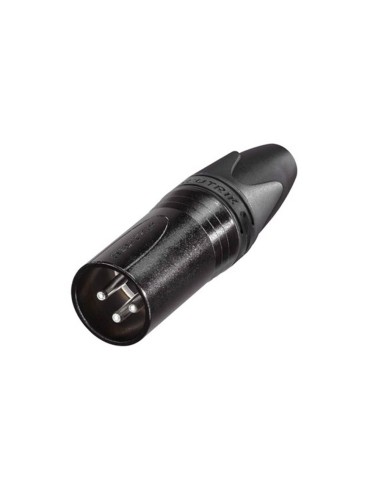 xlr plug, male, 3-pole, silver...