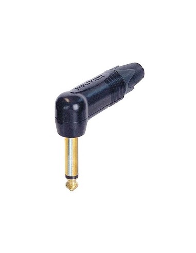 jack plug, 6,3 mm, 2-pole, gold...