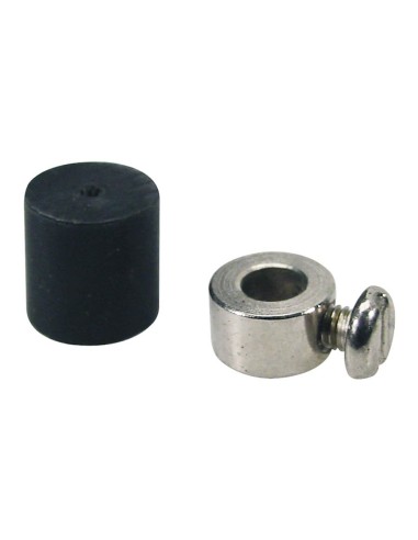 rubber retaining ring for shoulder rest, with meta