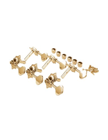 machine heads for guitar slotted...