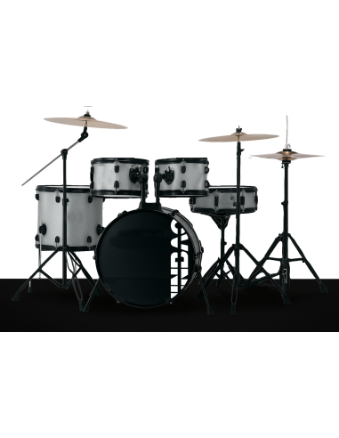 BATERÍA JINBAO BOMBO DE 18" GRIS CLARO