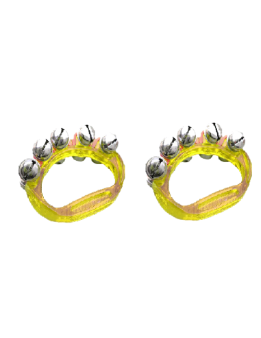 CORONA RITMO DE 5 CASCABELES AMARILLA