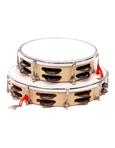 PANDERETA RITMO CON TENSORES 20CM