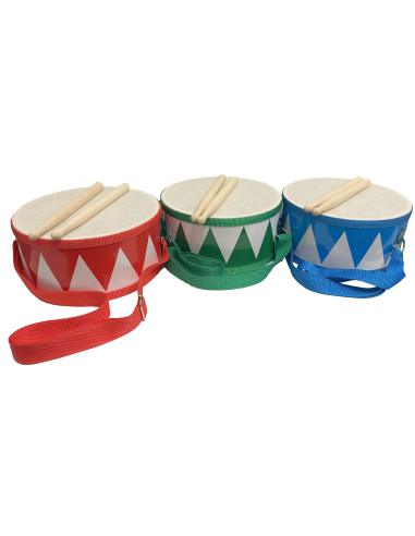 TAMBOR RITMO ROJO 20x10CM