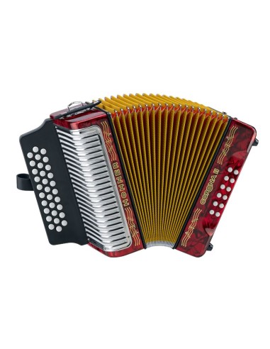 ACORDEON CORONA II  GCF, RED