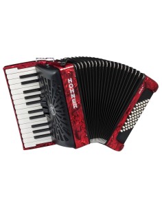 ACORDEON BRAVO II 48 ROJO A165