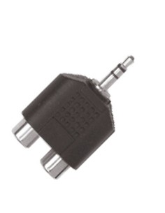 ADAPTADOR MIN JACK ST M / 2 RC