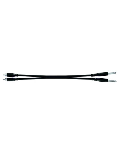 CABLE IN.2JACK M/2RCAM 1,8M BU