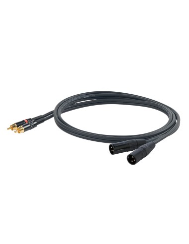 CABLE IN.2 RCA-2 XLR 3P 3M CHL